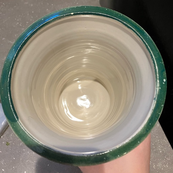 Vintage Handmade Ceramic Vase w Floral Design - Picture 5 of 11